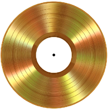 Vinyl albums on a turntable